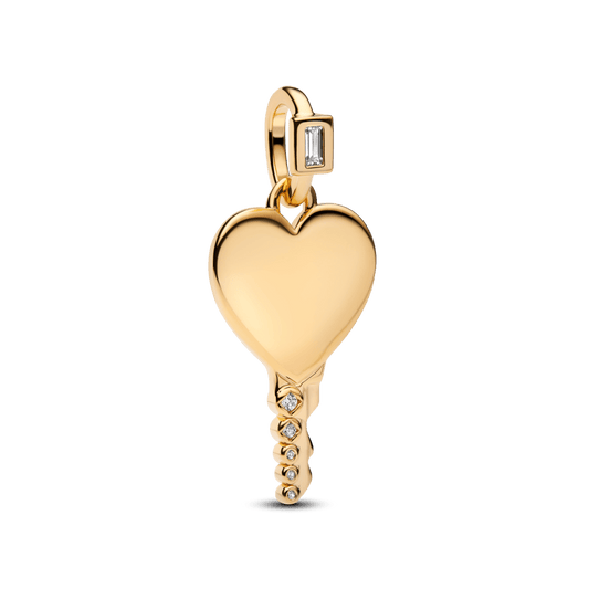 Gravējamais sirds formas atslēgas kulons