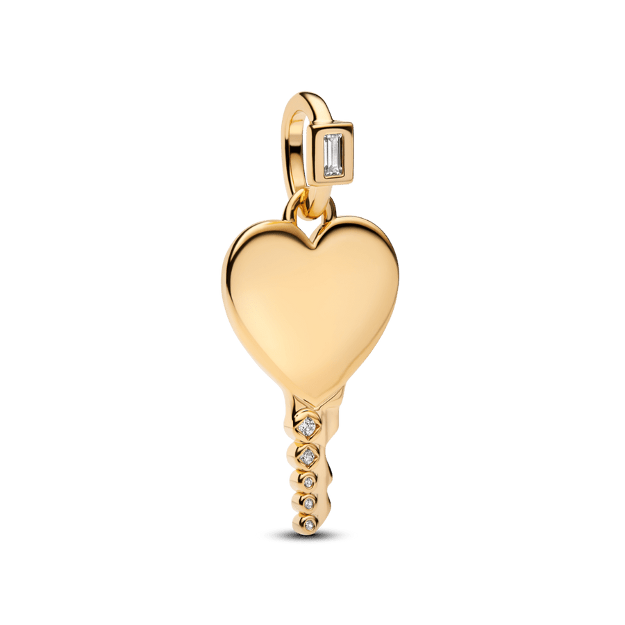 Gravējamais sirds formas atslēgas kulons