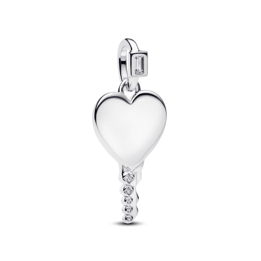 Gravējamais sirds formas atslēgas kulons