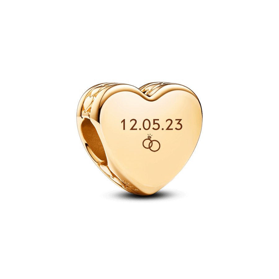 Iegravējams sirds amulets