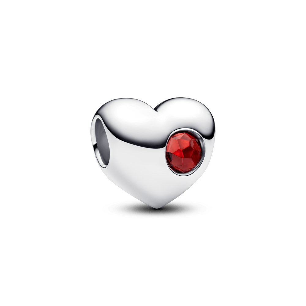 Iegravējamais sarkanā akmentiņa sirds amulets