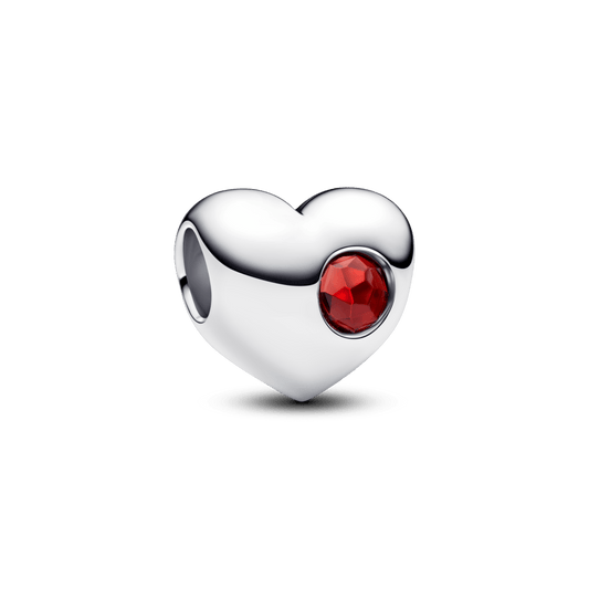Iegravējamais sarkanā akmentiņa sirds amulets