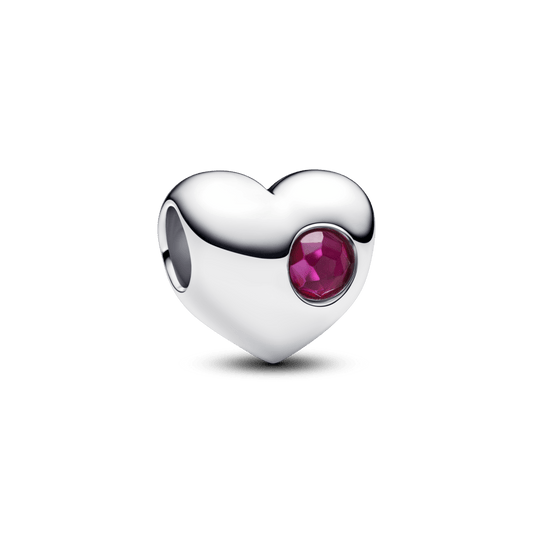 Iegravējamais sarkanā akmentiņa sirds amulets