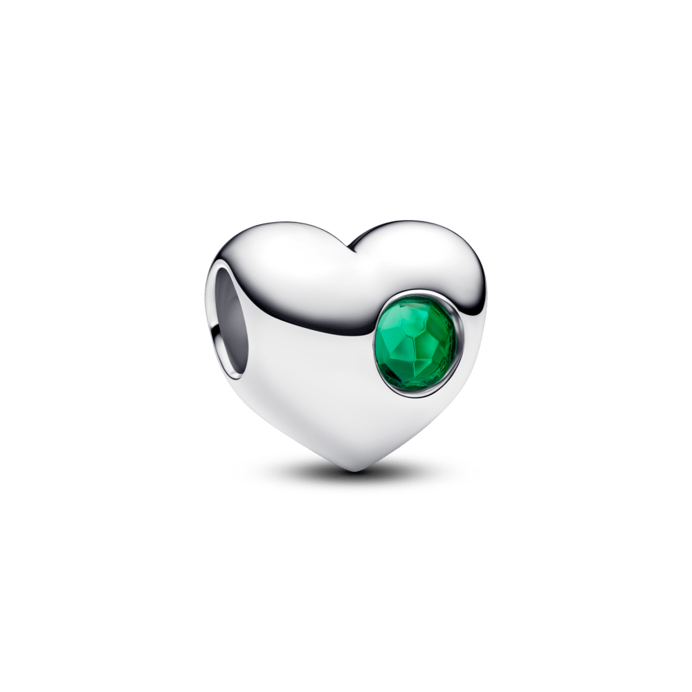 Iegravējamais zaļā akmentiņa sirds amulets