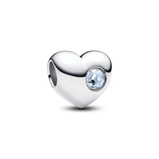 Iegravējamais jūras zilā akmentiņa sirds amulets