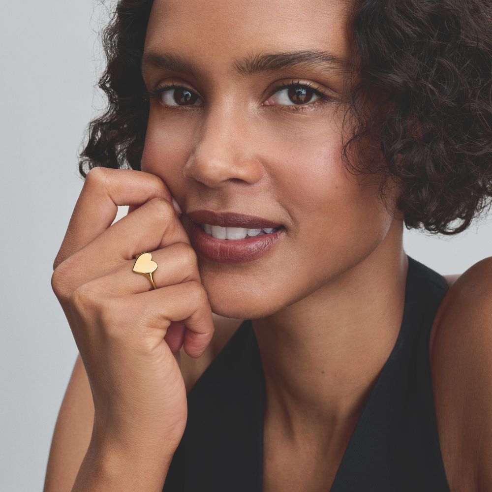 Iegravējamais sirds gredzens