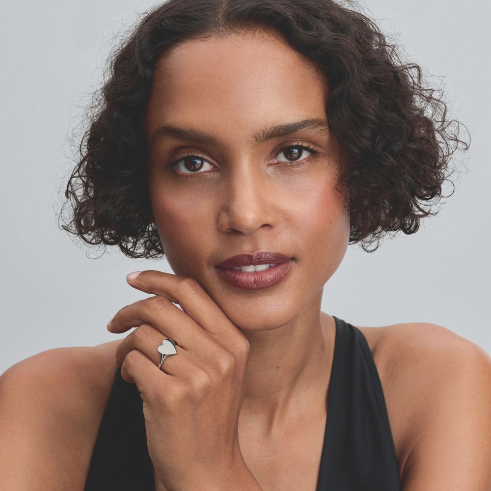 Iegravējamais sirds gredzens