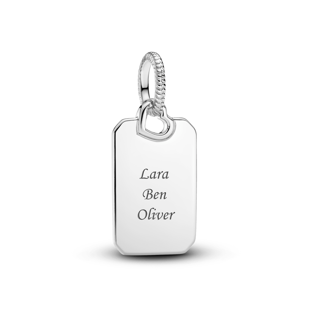 Iegravējams taisnstūra kulons