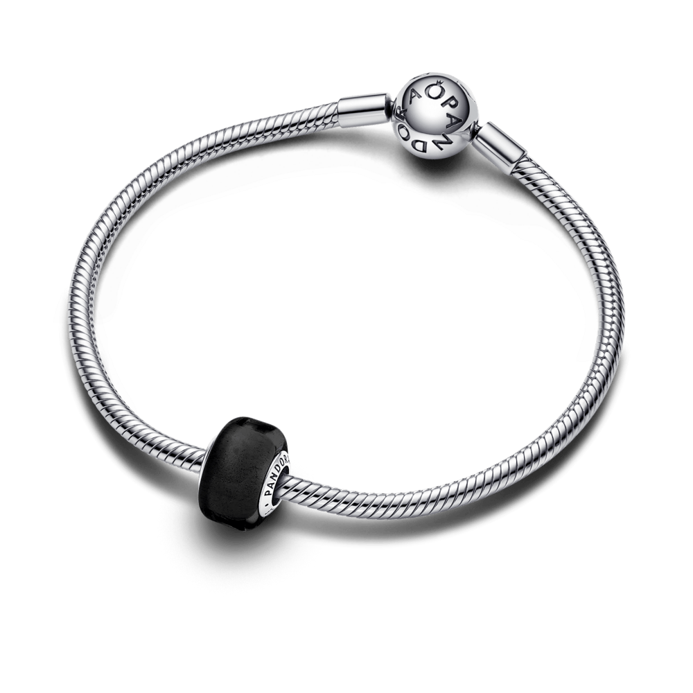 Melns mini Murano stikla amulets