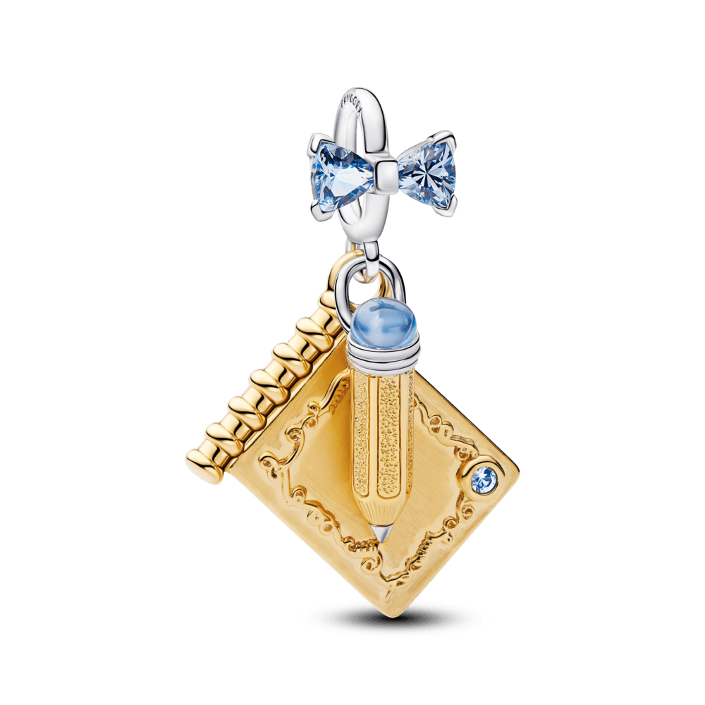 Bridgerton deju kartes un zīmuļa kulons