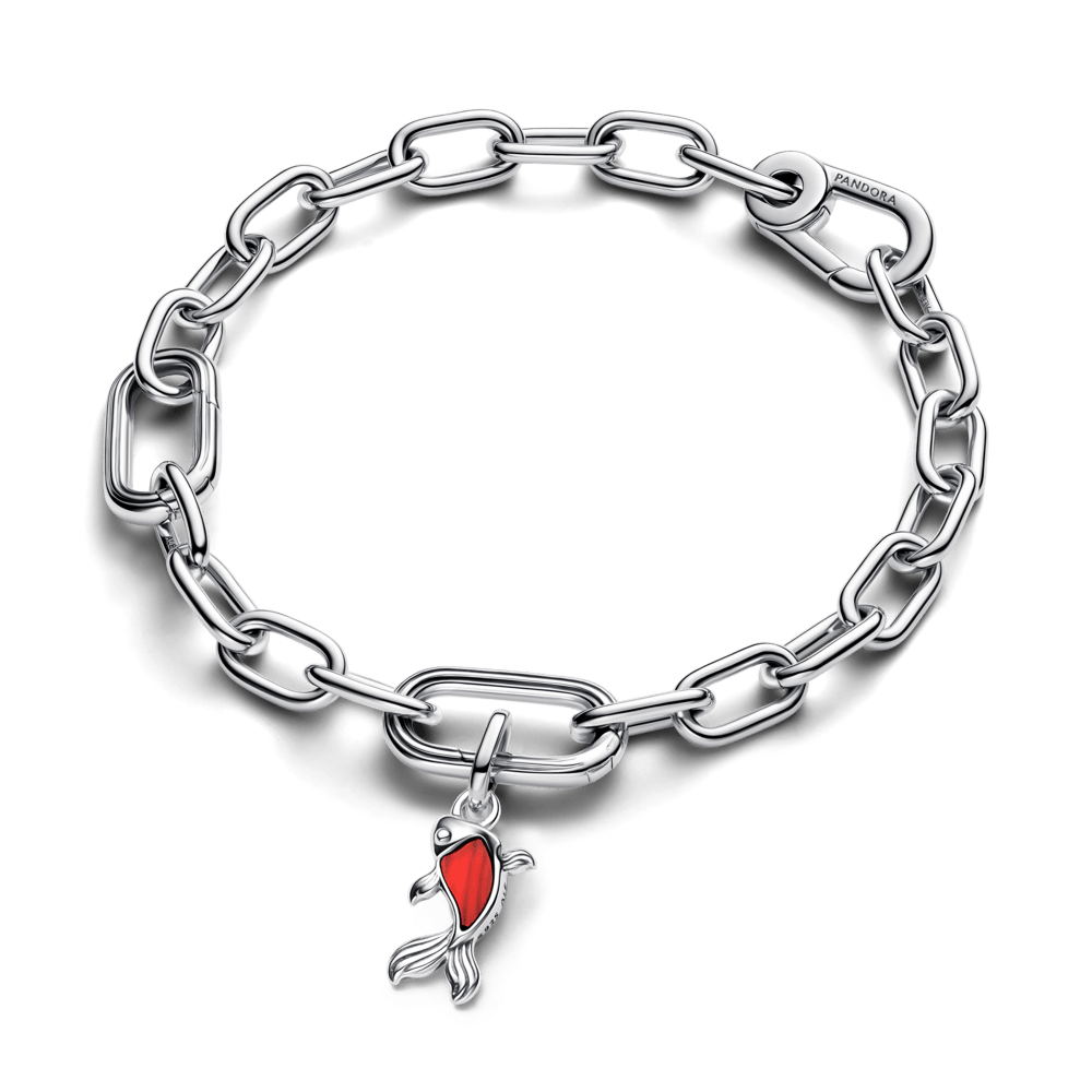 Sarkanā Murano stikla Koi zivs amulets