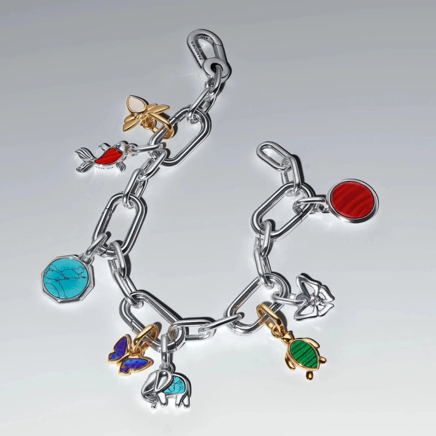 Tirkīza krāsas ziloņa mini amulets