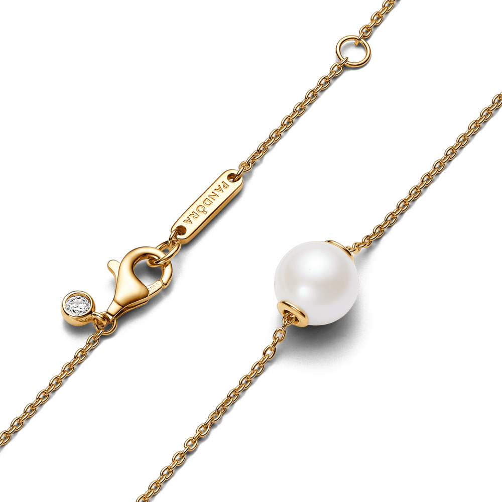 Kaklarota ar apstrādātu, mākslīgi audzētu saldūdens pērli