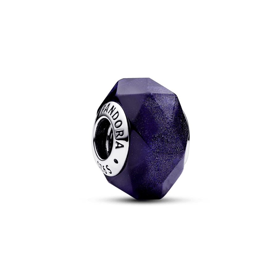 Šautņains, zils Murano stikla amulets