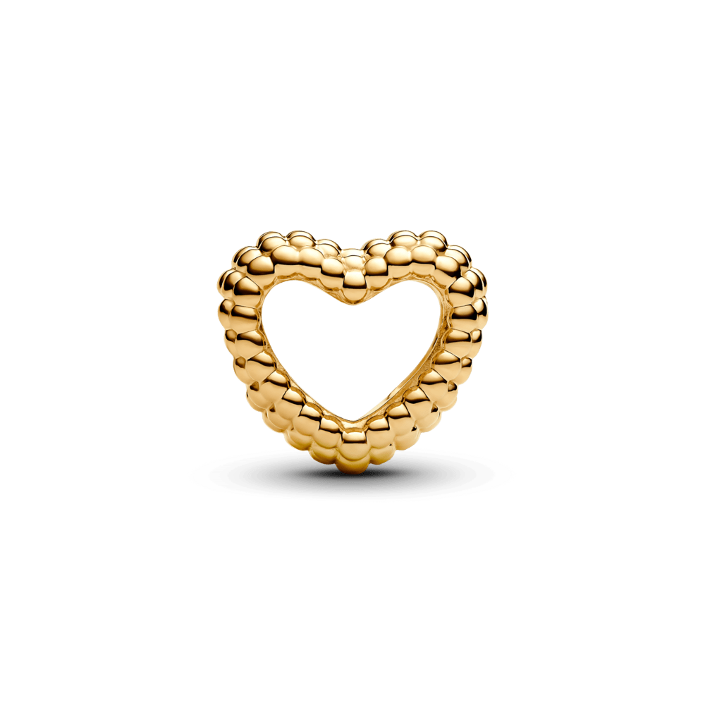 Pērļots atvērtās sirds amulets