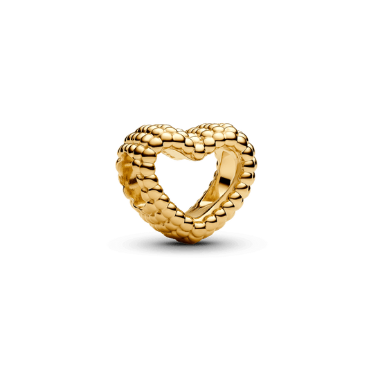 Pērļots atvērtās sirds amulets