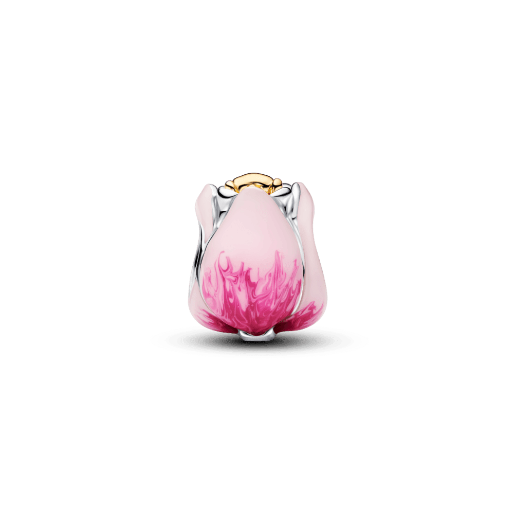 Rozā tulpes amulets
