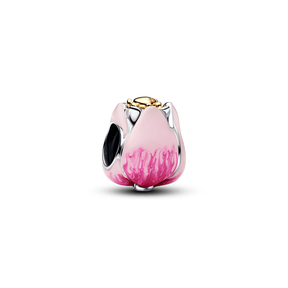 Rozā tulpes amulets