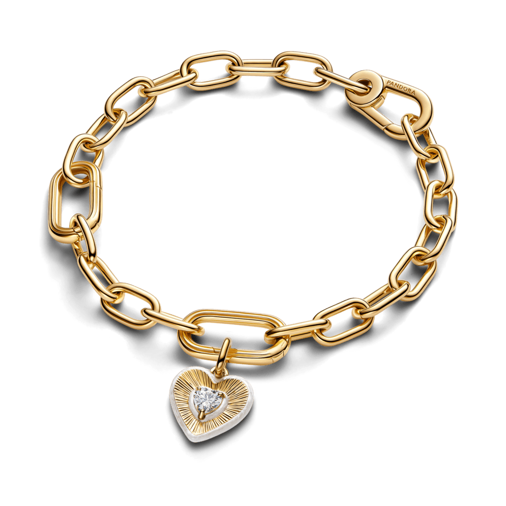 Starojošs baltais sirds medaljona amulets