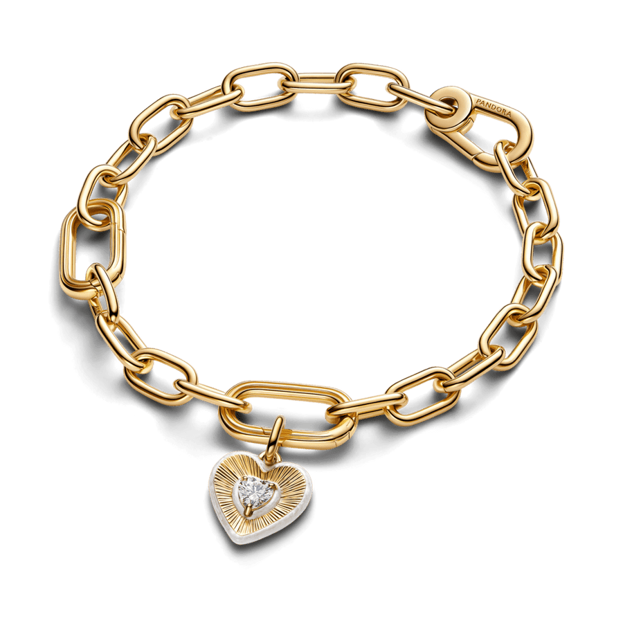 Starojošs baltais sirds medaljona amulets