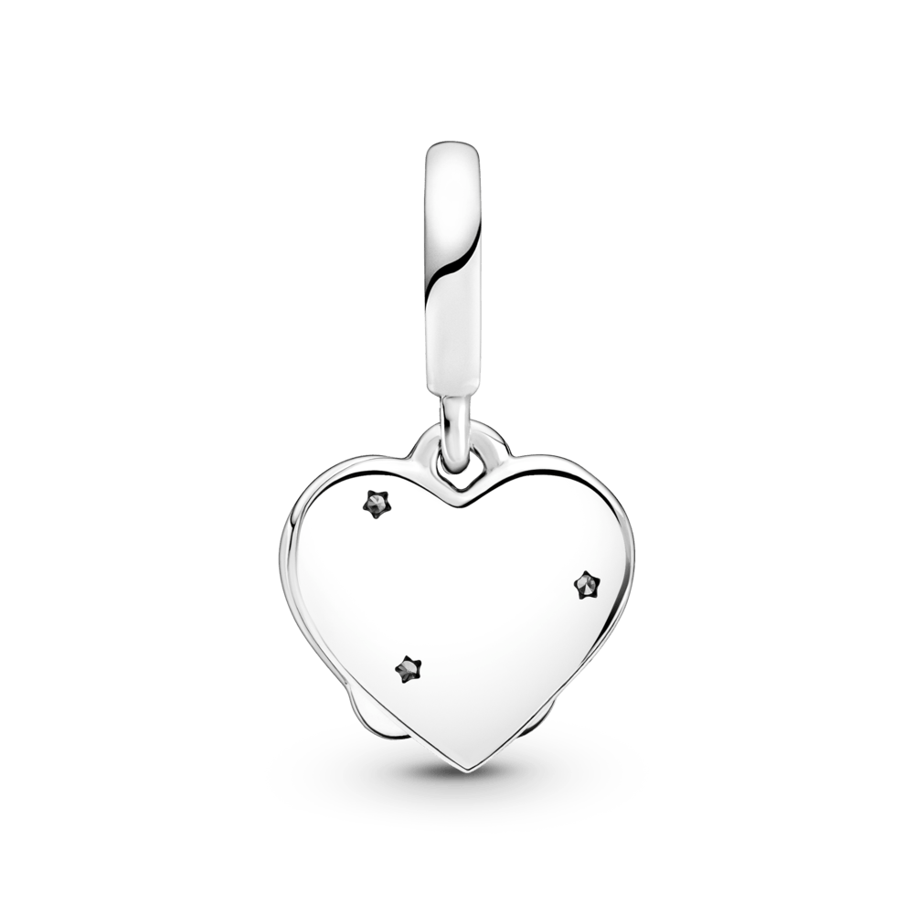 Piekarināmais amulets ar kaķu un sirds motīvu