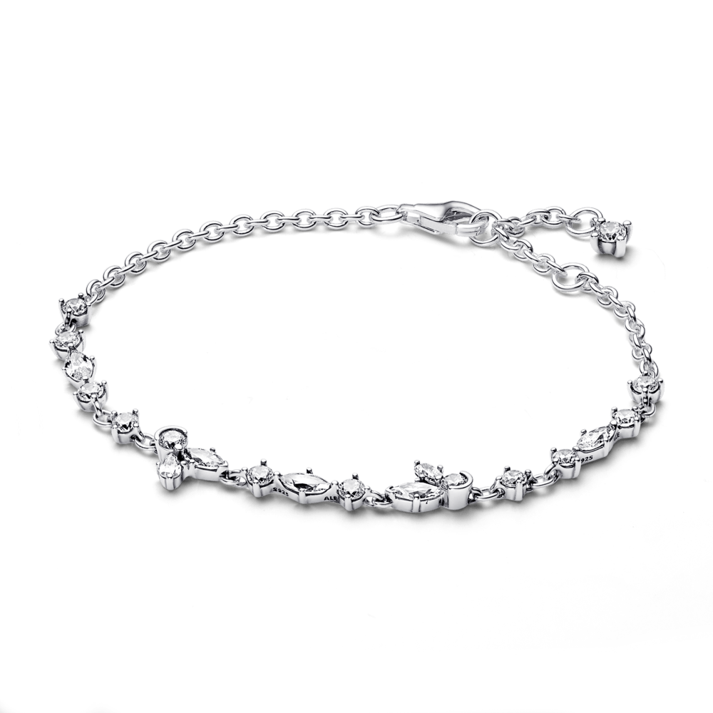 Mirdzošā herbārija ķekara ķēdītes rokassprādze