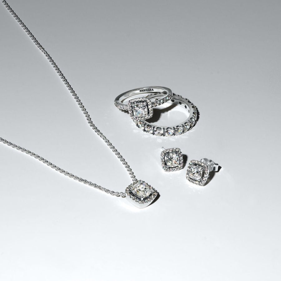 Mirdzošais kvadrātveida Halo gredzens