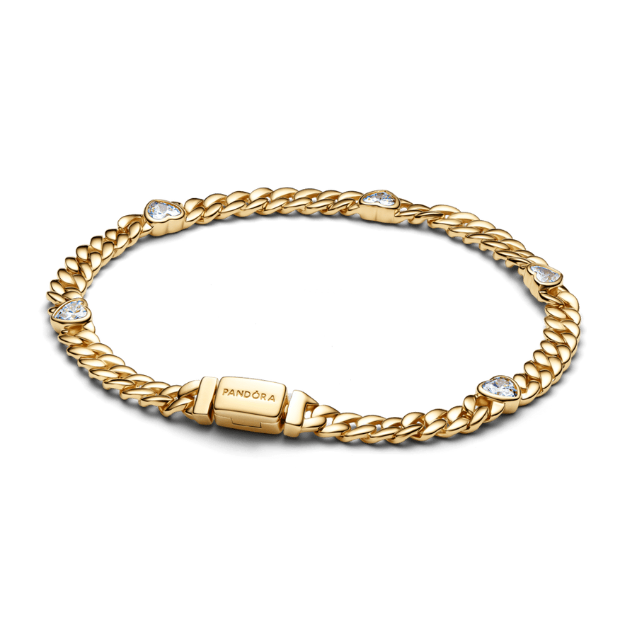 Kubas ķēdes sirds rokassprādze