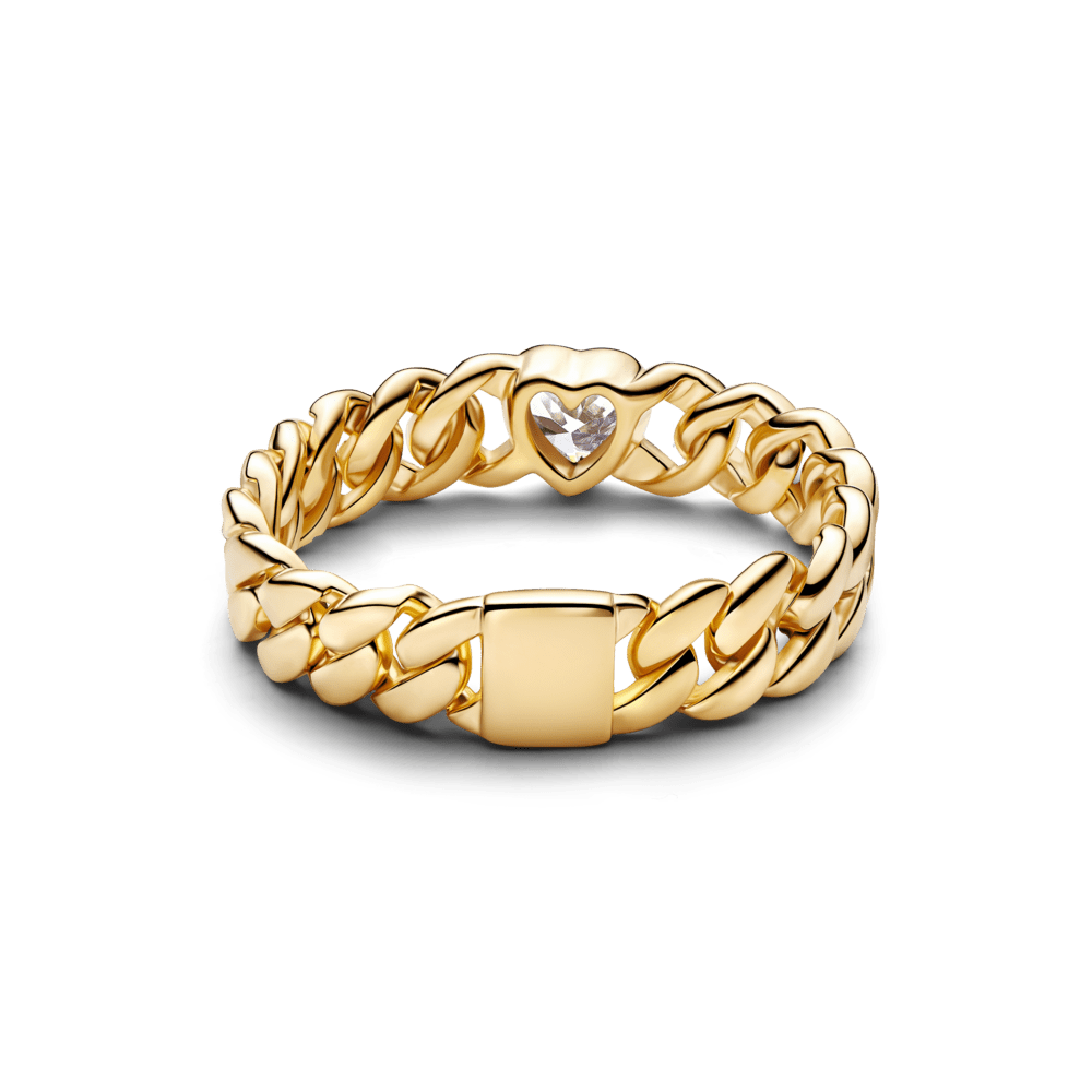 Sirds formas Kubas ķēdes gredzens