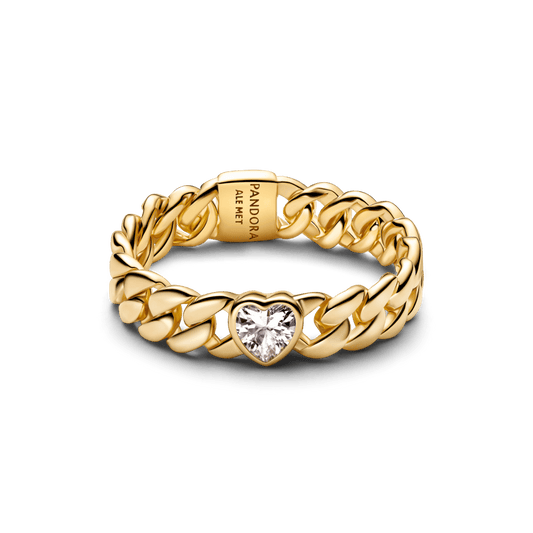 Sirds formas Kubas ķēdes gredzens