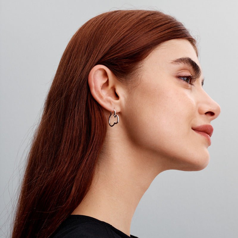 Disney Mickey Mouse silueta stīpiņu auskari