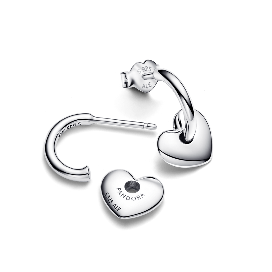 Sirds formas atvērtie stīpiņu auskari