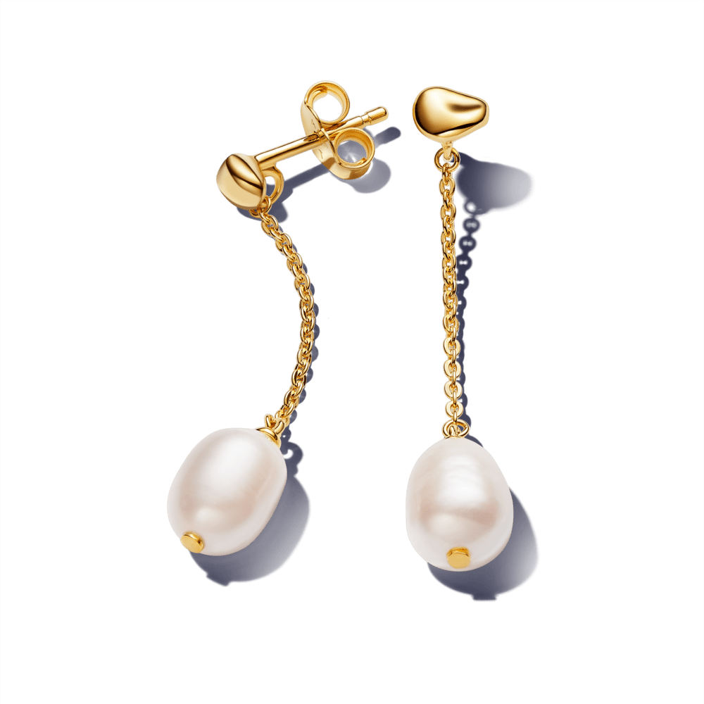 Saldūdens kultivētu pērļu auskari