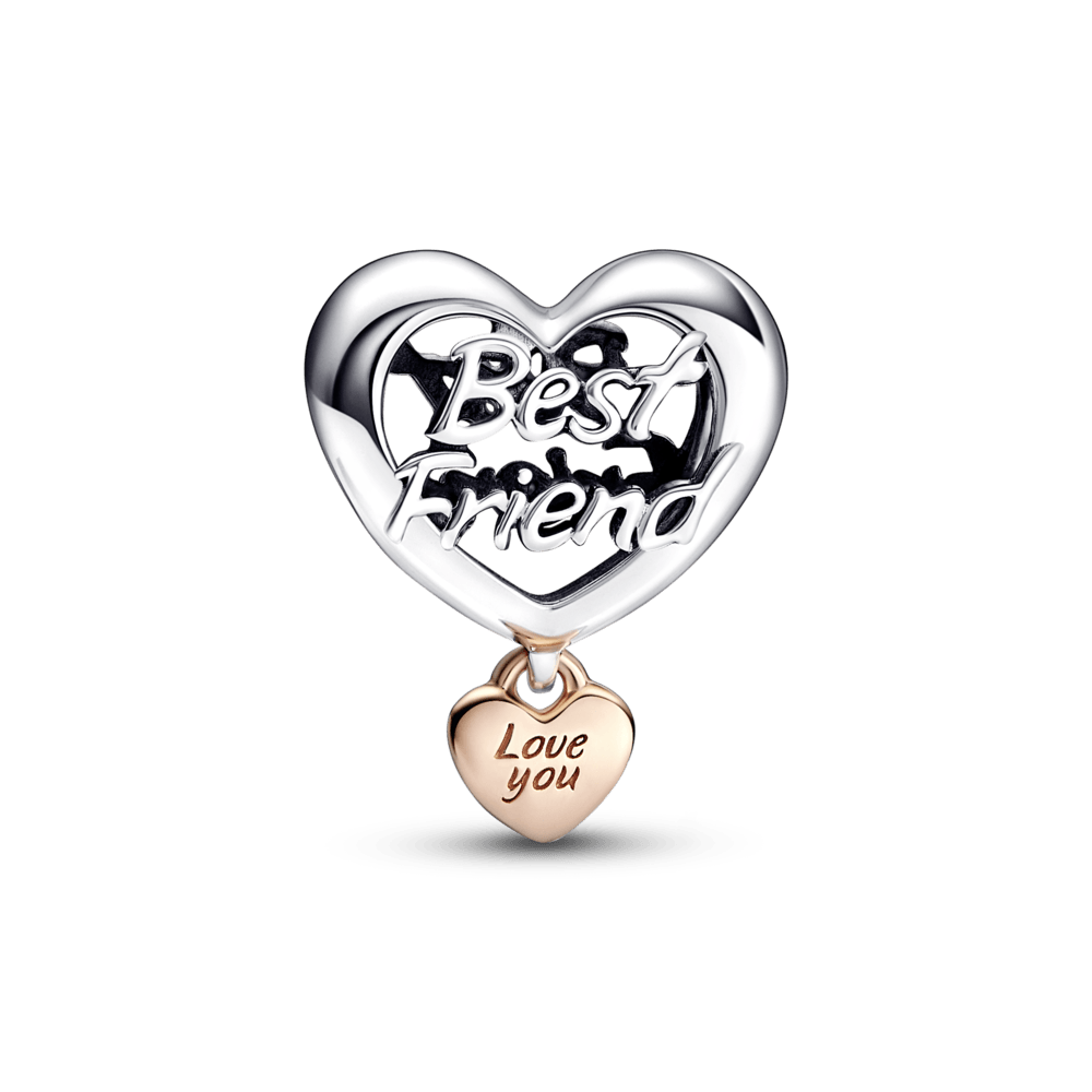 "Mīlu savu labāko draugu" sirds amulets