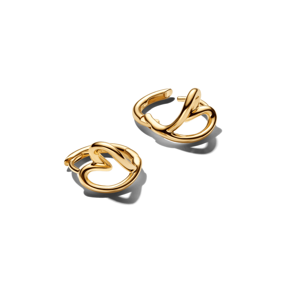 Organiski sirds formas mazie stīpiņu auskari