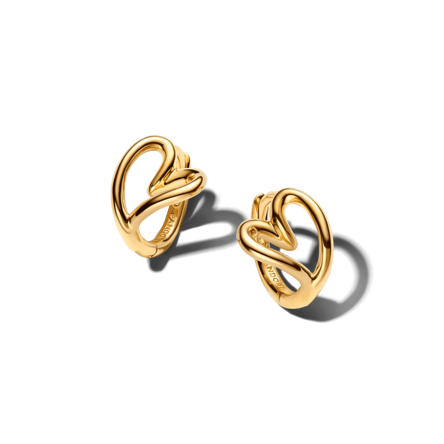 Organiski sirds formas mazie stīpiņu auskari