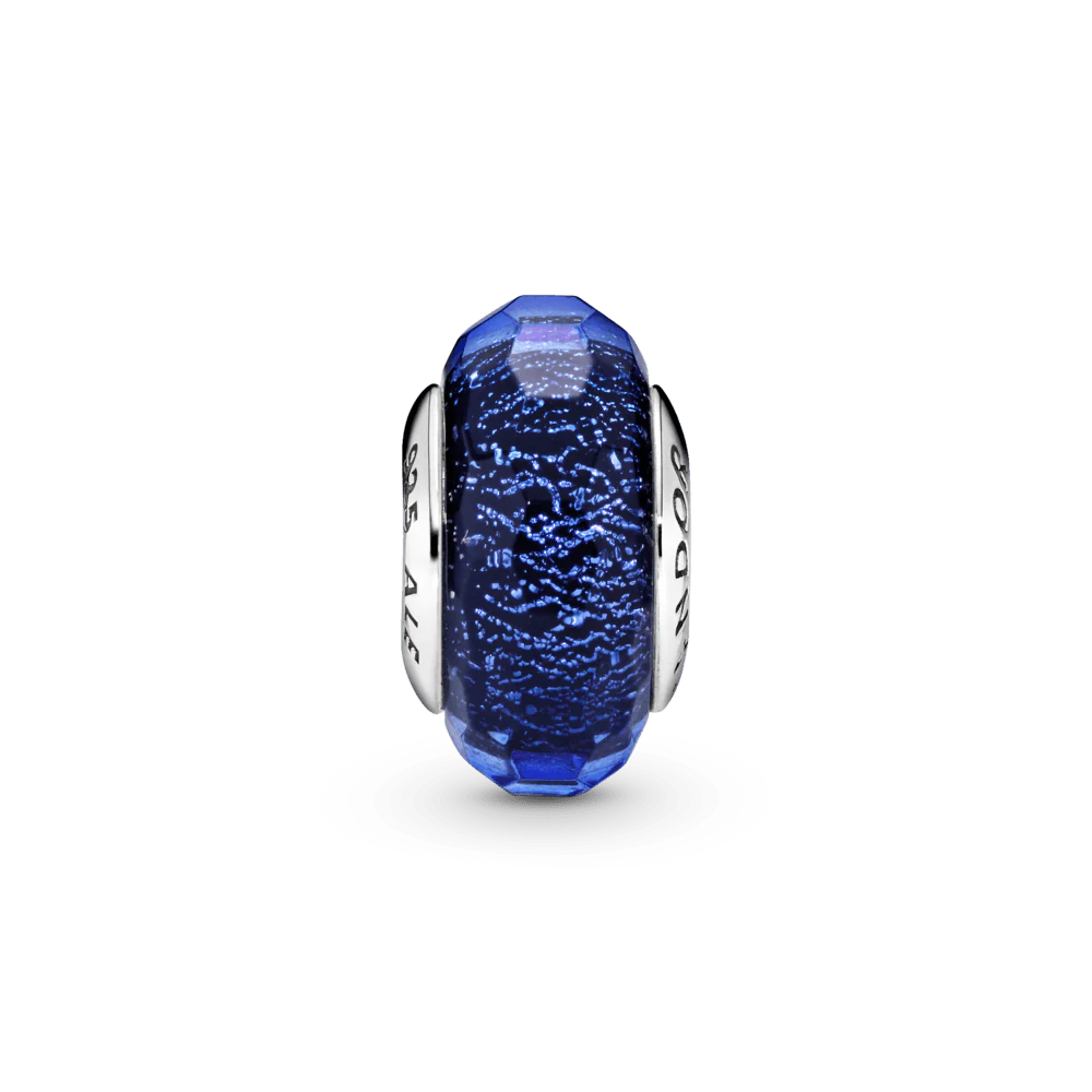 Zilais murano stikla amulets