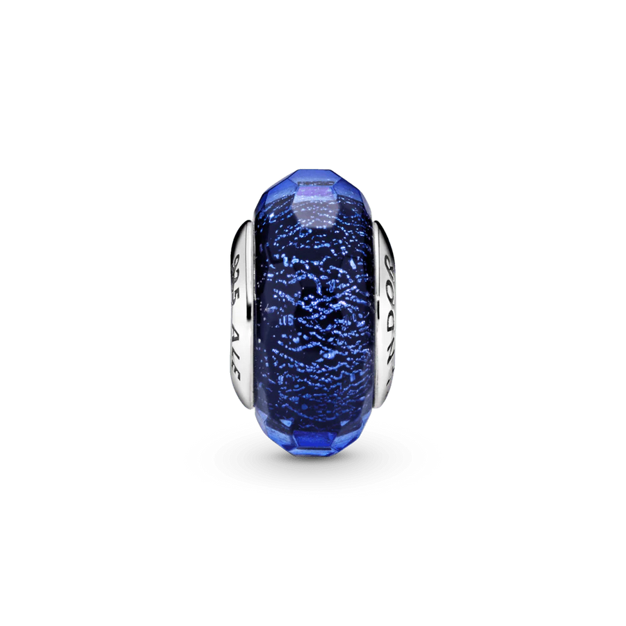 Zilais murano stikla amulets