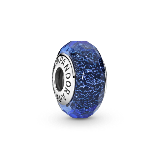 Zilais murano stikla amulets