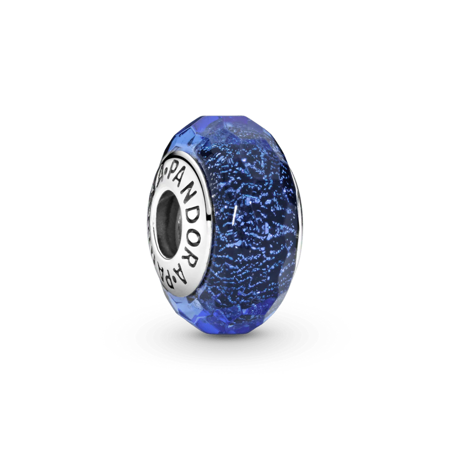 Zilais murano stikla amulets