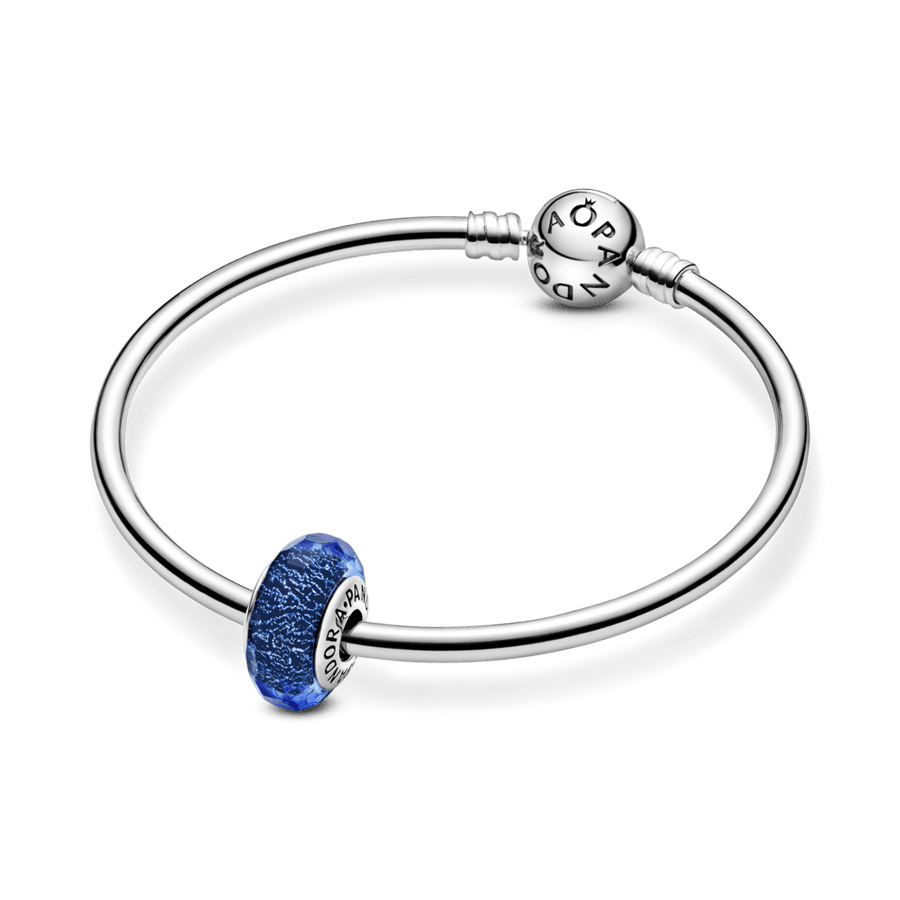 Zilais murano stikla amulets