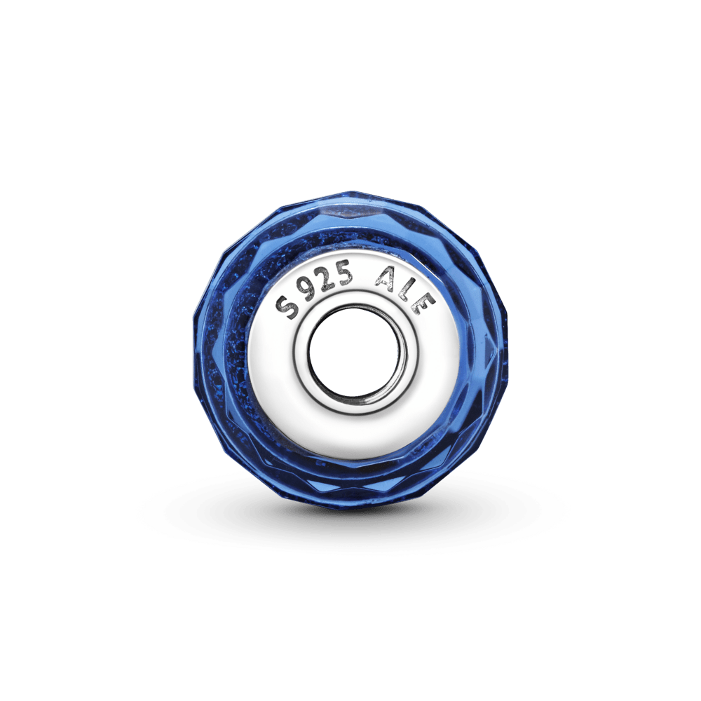 Zilais murano stikla amulets