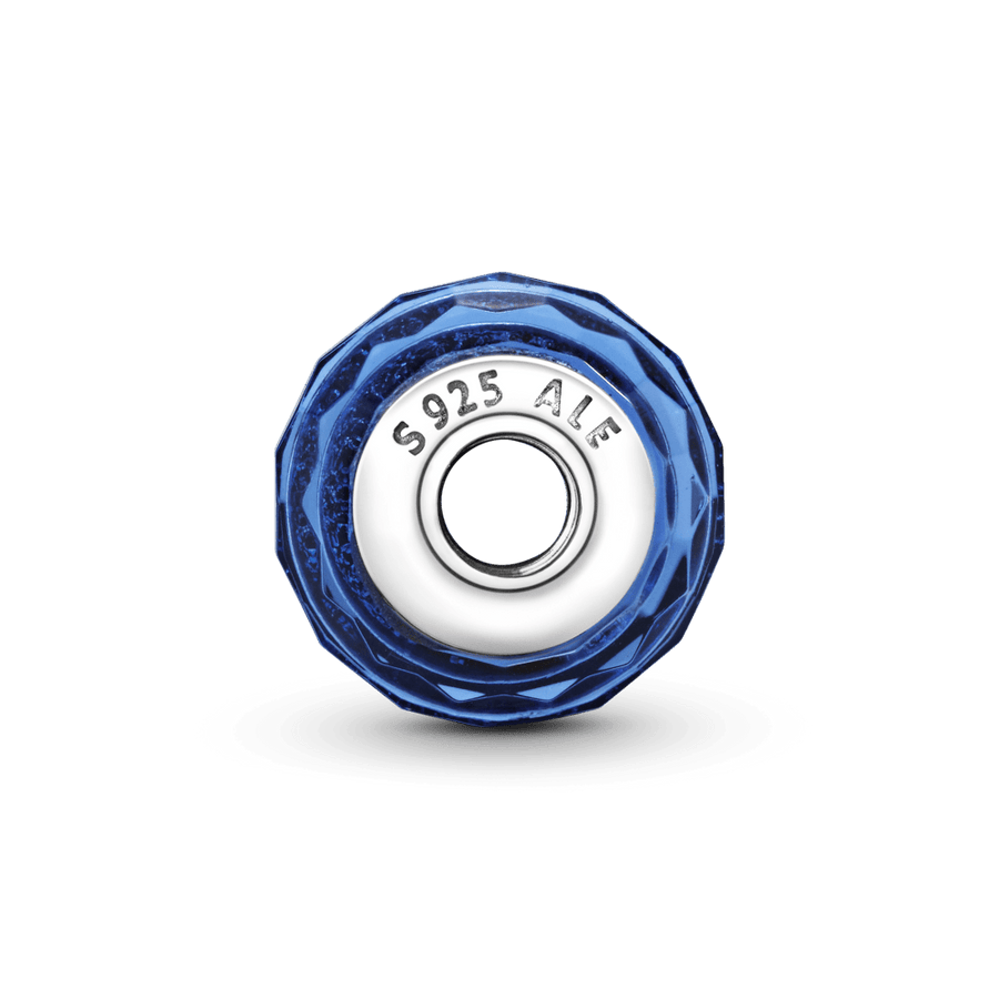 Zilais murano stikla amulets