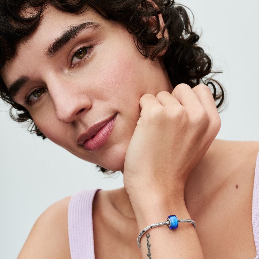 Zils mini Murano stikla amulets