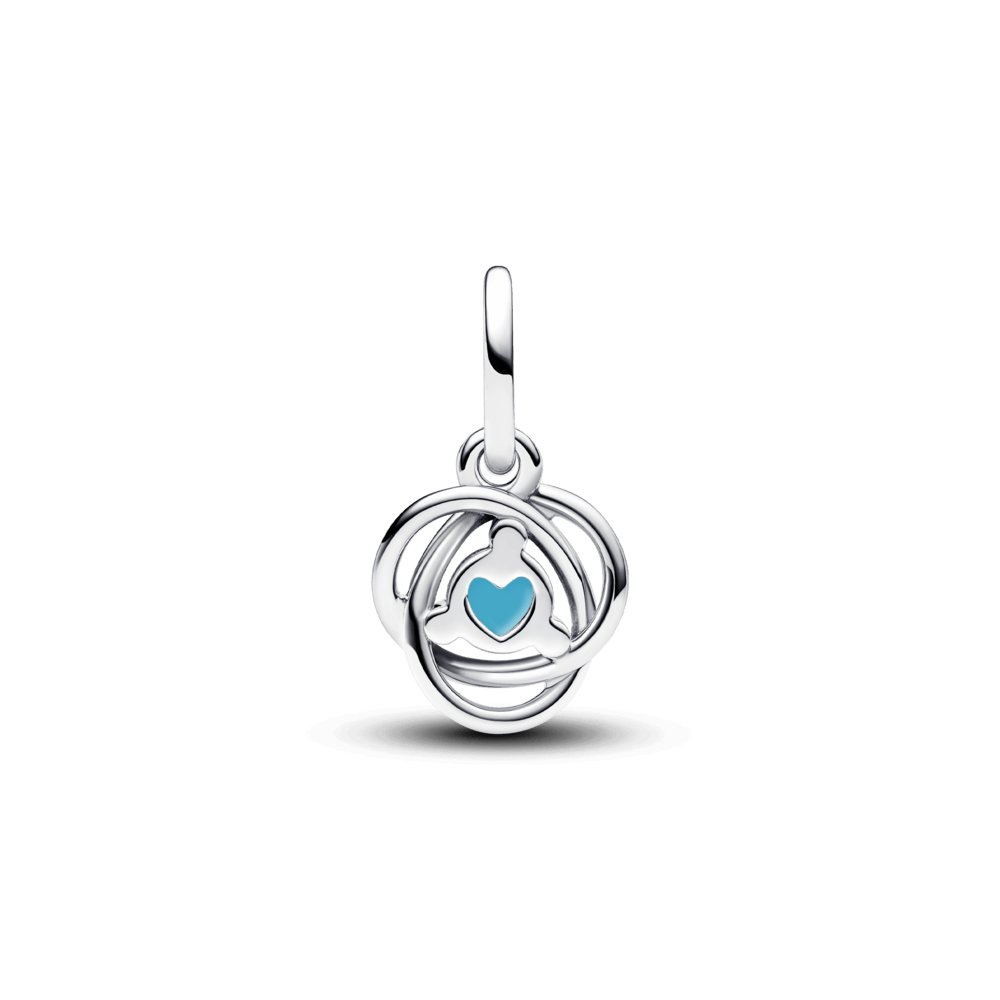 Tirkīza zils mūžības apļa amulets