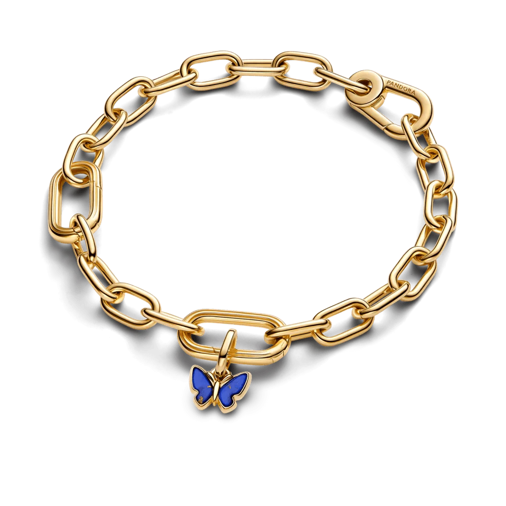 Zilā taureņa mini amulets