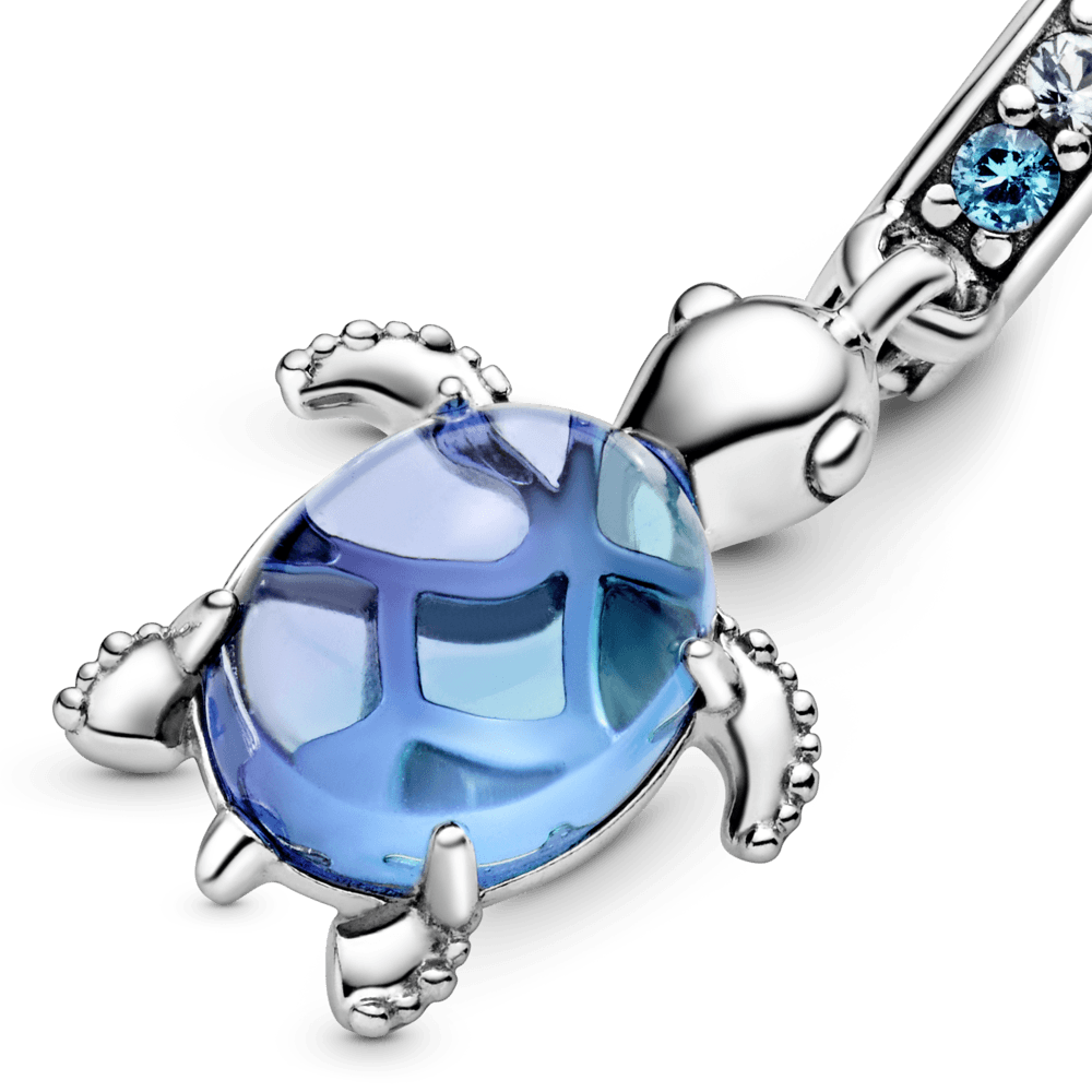 Piekarināmais Murano stikla amulets jūras bruņurupuča formā
