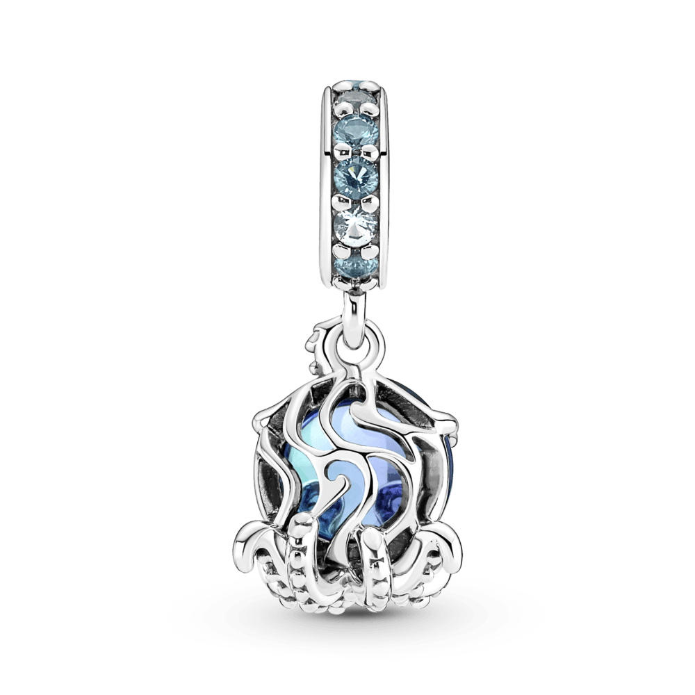 Piekarināmais Murano stikla mīlīgā astoņkāja amulets