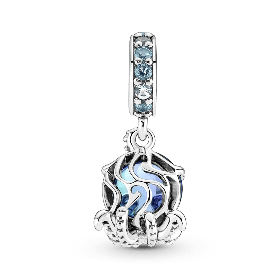 Piekarināmais Murano stikla mīlīgā astoņkāja amulets