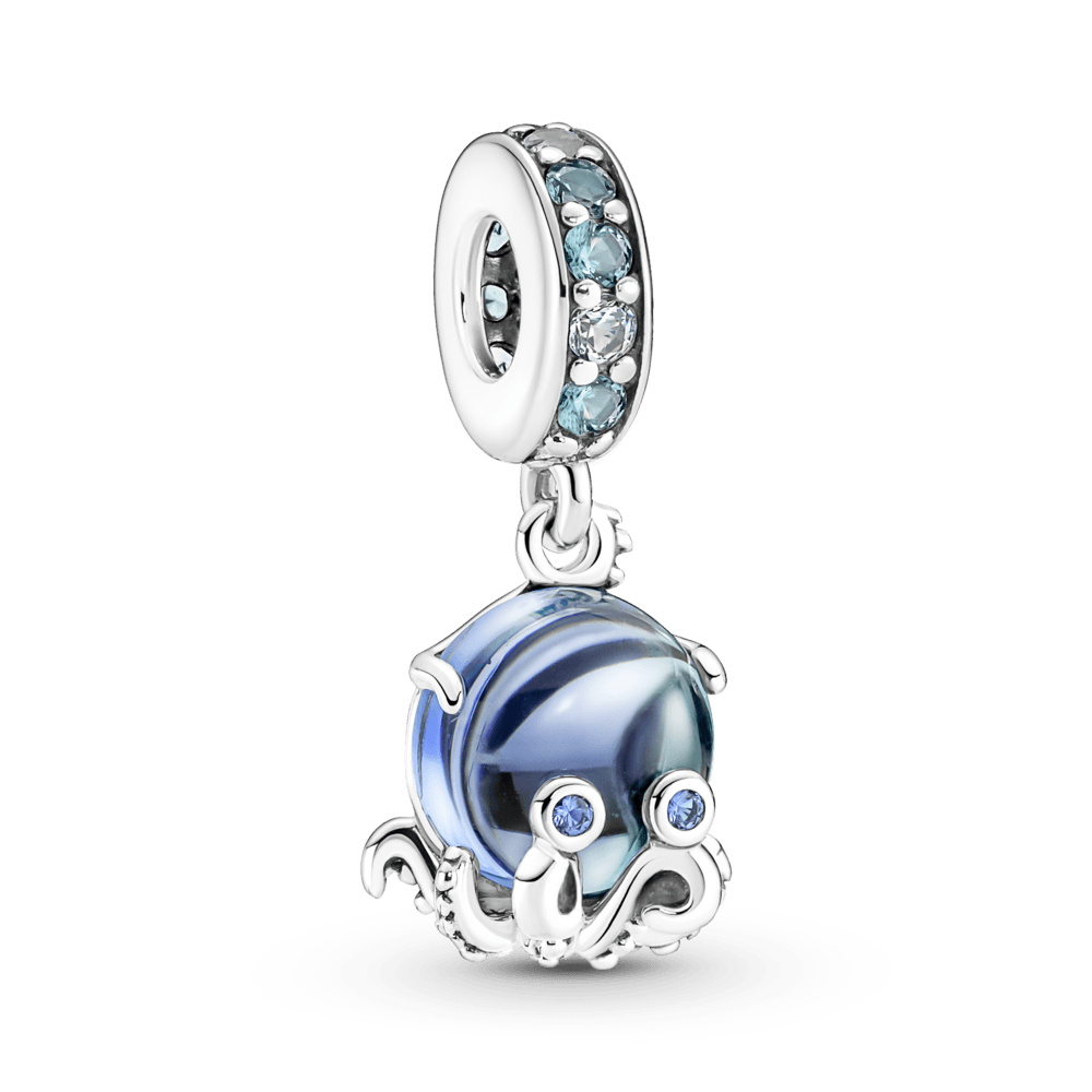 Piekarināmais Murano stikla mīlīgā astoņkāja amulets